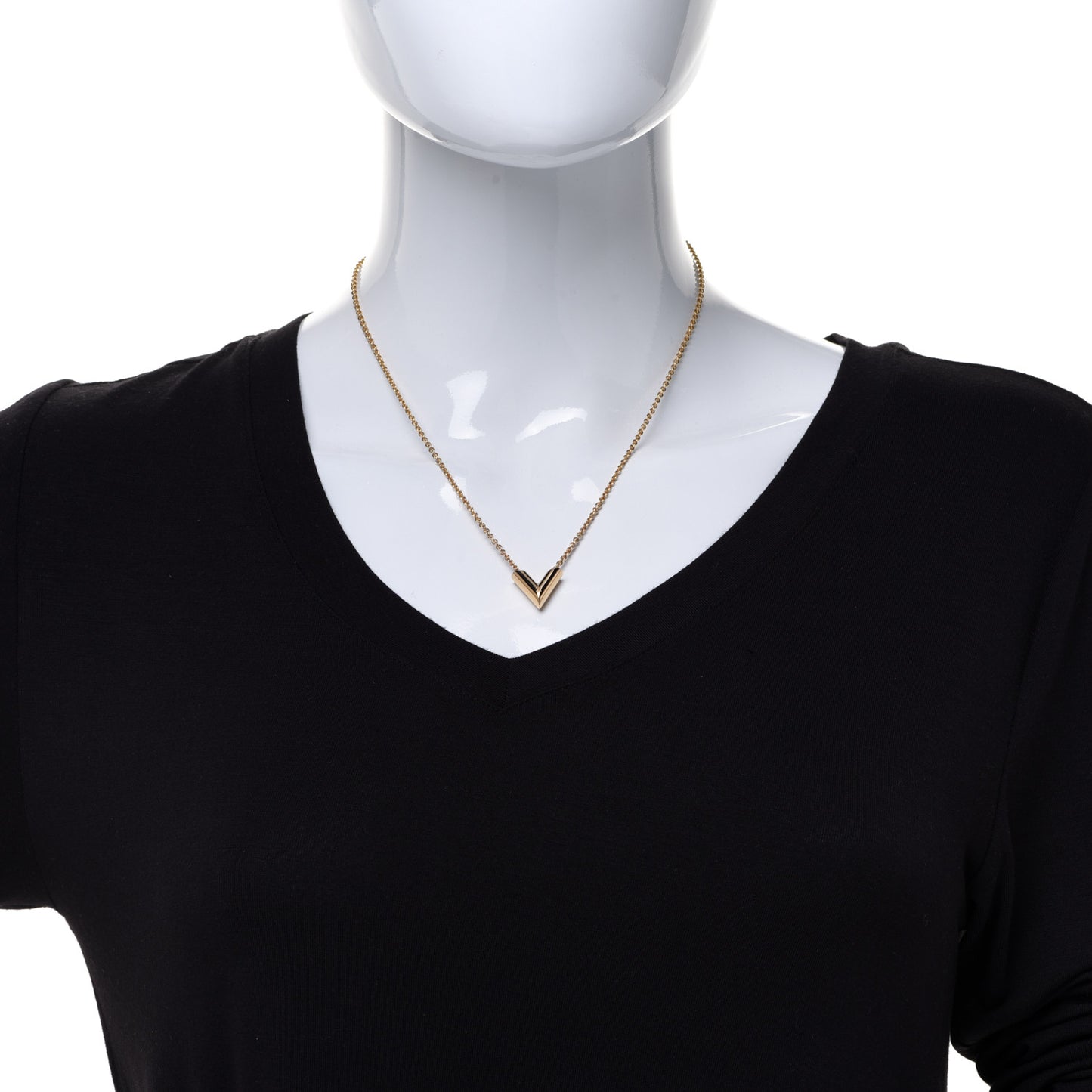 Essential V Necklace Gold