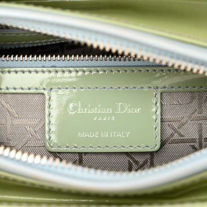 Christian Dior Patent Cannage Medium Lady Dior Blue Alcier 5 of 11