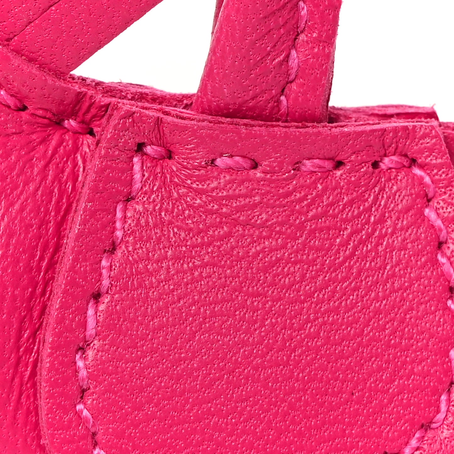 Milo Lambskin Grigri Rodeo Horse Bag Charm PM Rose Mexico
