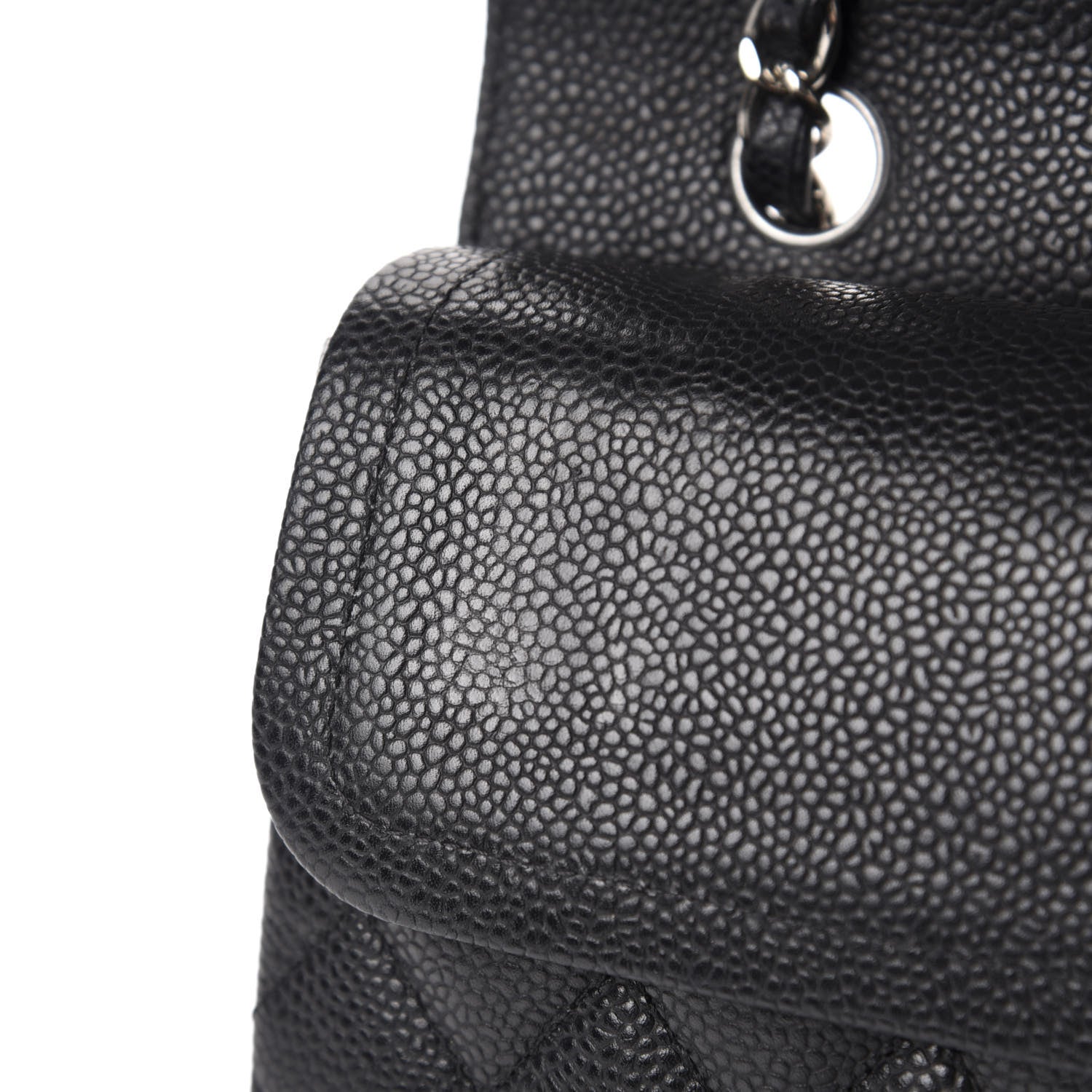 Chanel Caviar Quilted Medium Double Flap Black 8 of 14