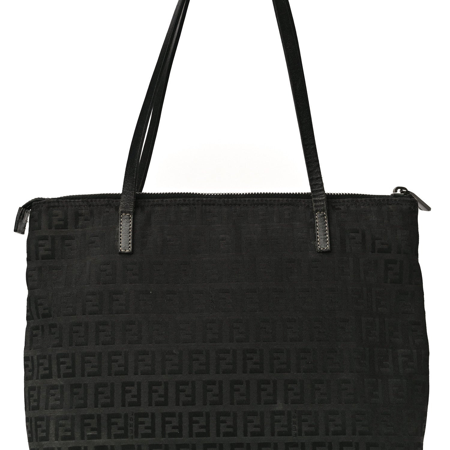 Fendi Zucchino Roll Tote Black 7 of 14