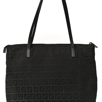 Fendi Zucchino Roll Tote Black 7 of 14