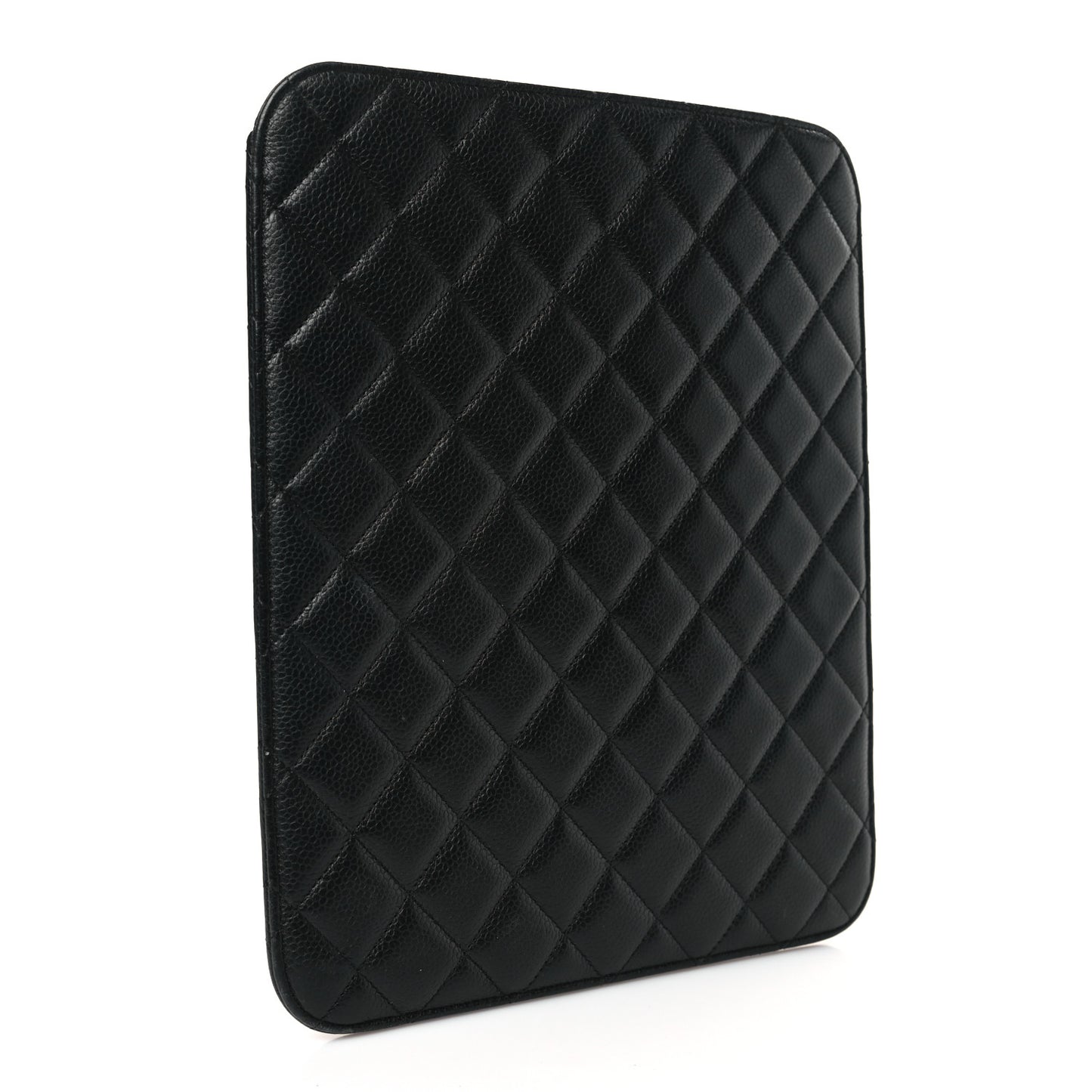 Caviar Quilted iPad Case Black