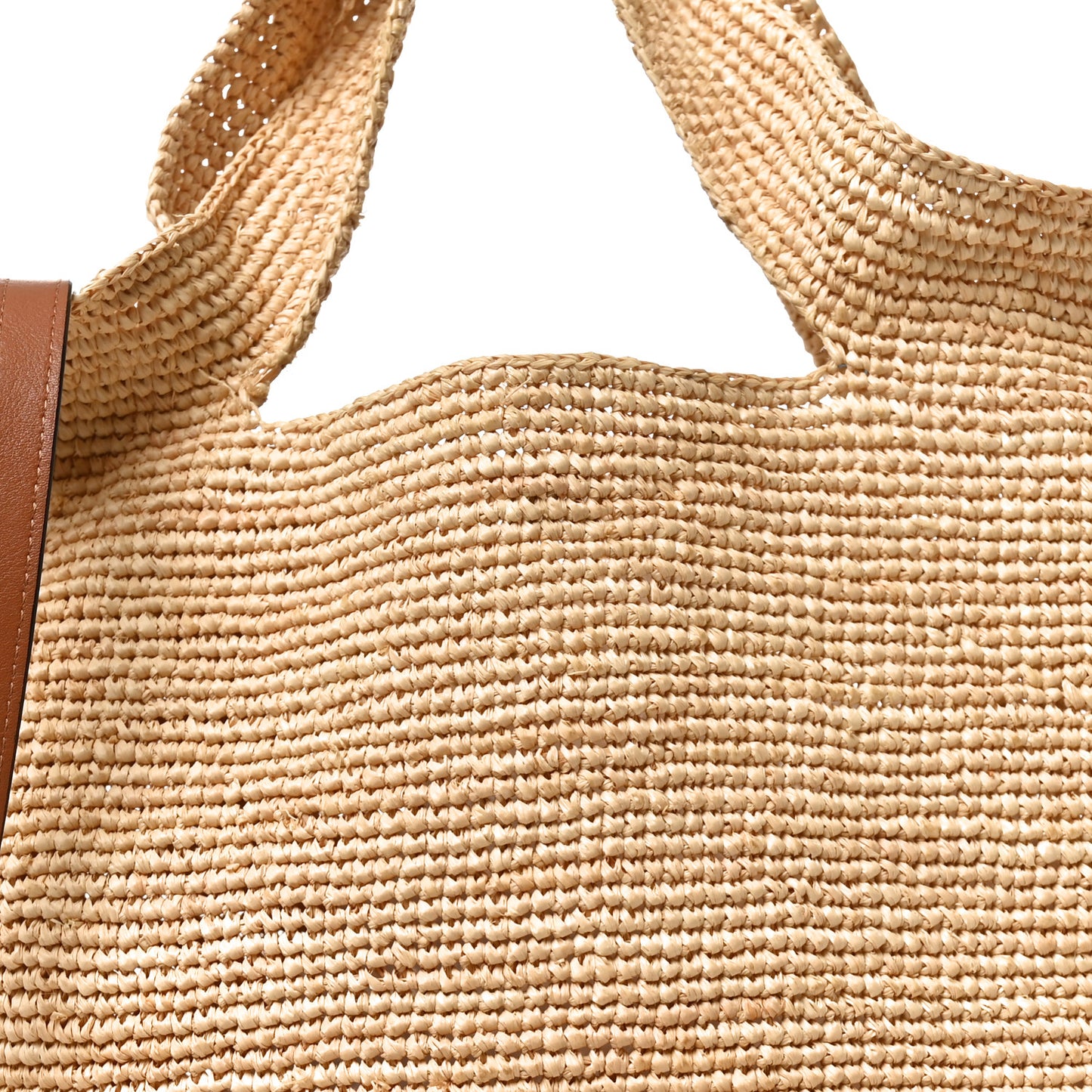 Raffia Paula's Ibiza Slit Tote Bag Natural Tan