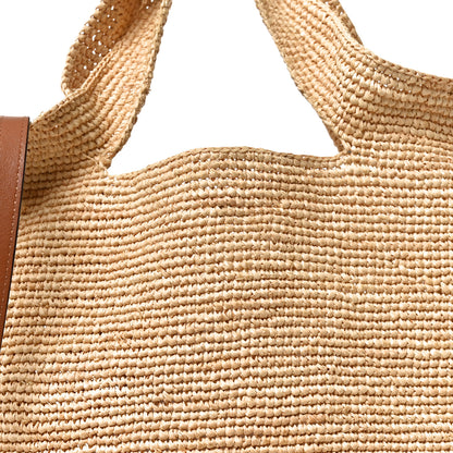 Loewe Raffia Paula's Ibiza Slit Tote Bag Natural Tan 8 of 11
