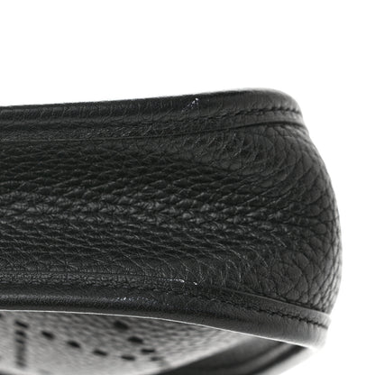 Hermes Taurillon Clemence Amazone Sangle Cavale Evelyne TPM Black Noisette 12 of 13