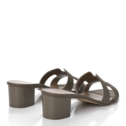 Hermes Epsom Oasis Sandals 40.5 Etoupe 3 of 12