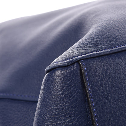 Loewe Calfskin V Bucket Bag Blue 9 of 12