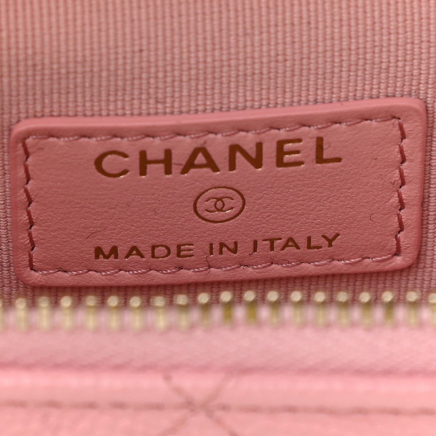 Chanel Caviar Quilted Small Handle With Care Vanity Case With Chain Pink 6 of 9