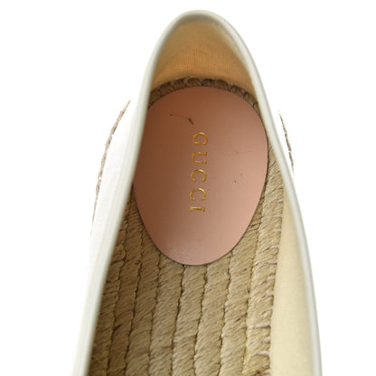 Gucci Canvas Logo Espadrilles 39.5 Greggio White 9 of 14
