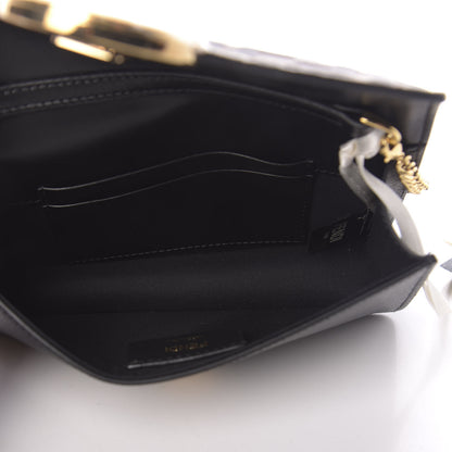 Fendi Vitello Cruise F is Fendi Bi-Color FF 1974 Embossed Envelope Belt Bag Maya Black 7 of 14