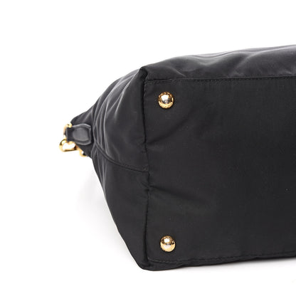 Prada Tessuto Nylon Saffiano Tote Black 10 of 15