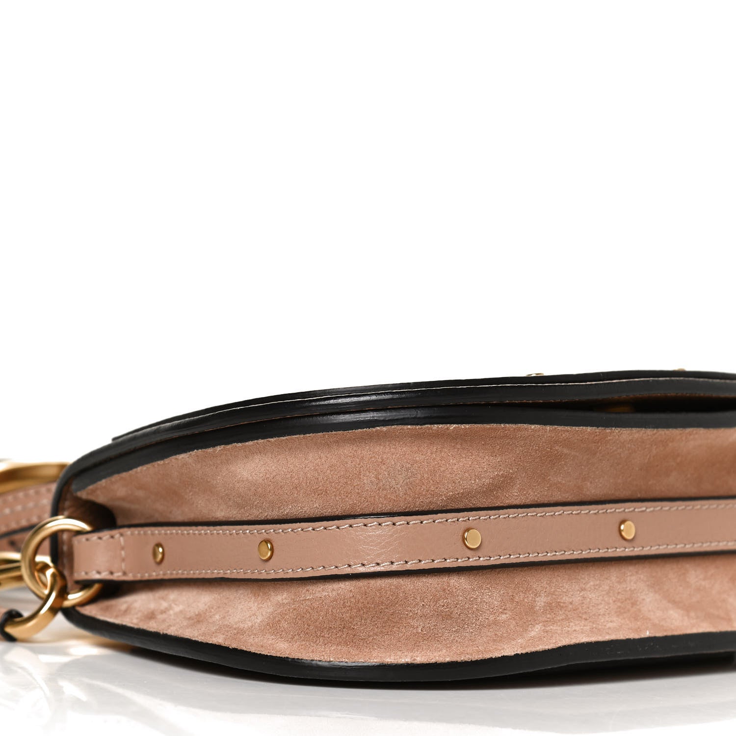 Chloe Calfskin Suede Small Nile Bracelet Bag Biscotti Beige 9 of 14