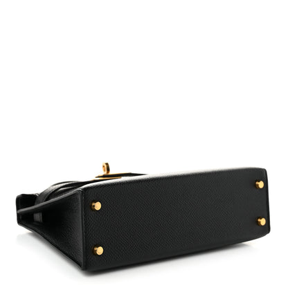 Hermes Epsom Mini Kelly Sellier 20 Black 4 of 11