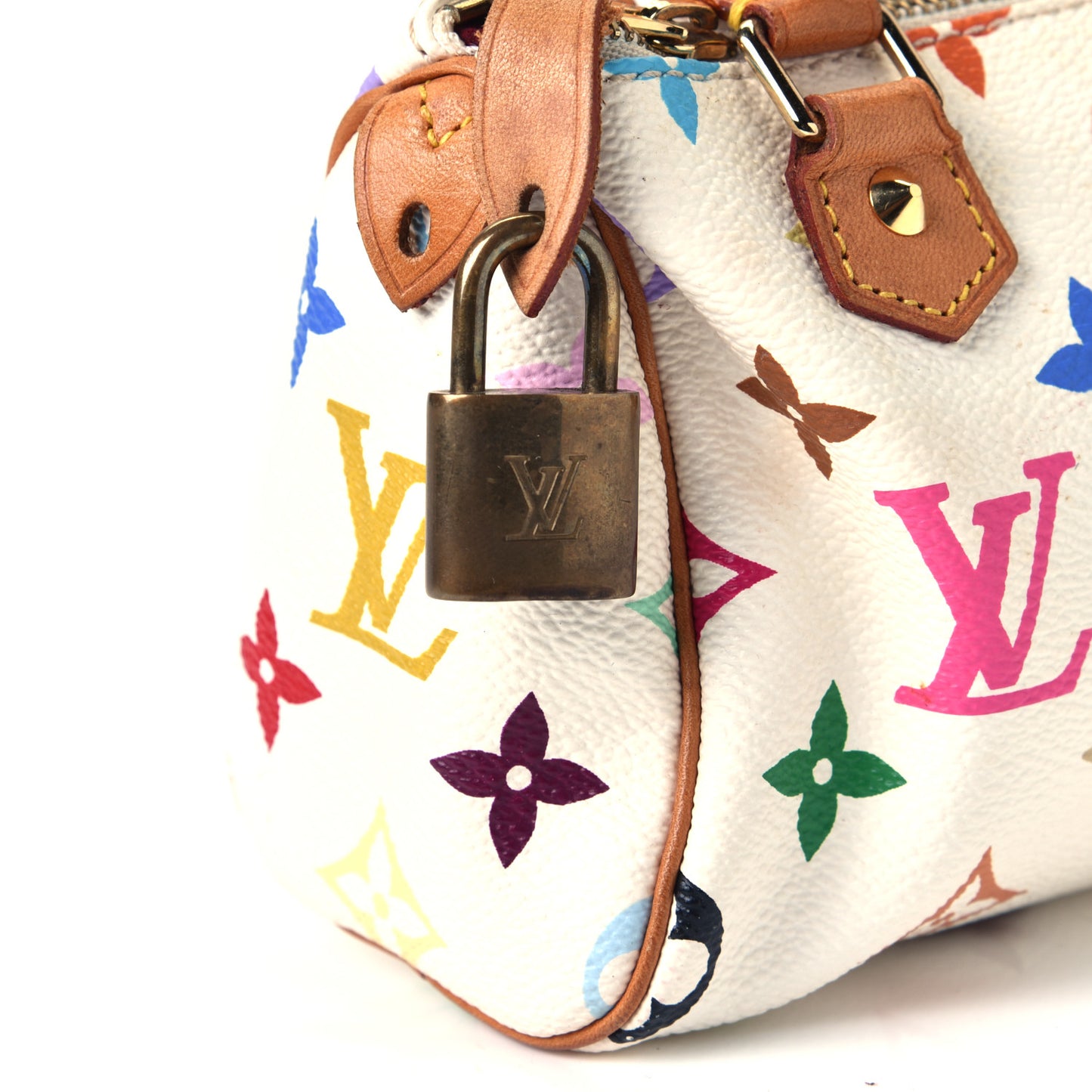 Monogram Multicolor Mini Sac HL Speedy White
