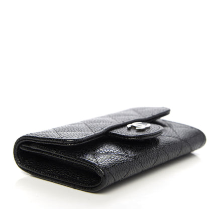 Chanel Caviar Quilted Flap Card Holder Black 4 of 9