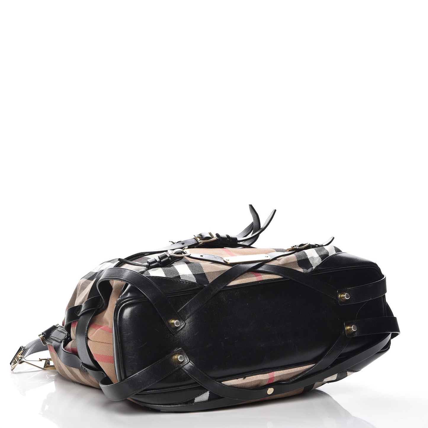 House Check Bridle Calfskin Medium Gosford Hobo Black