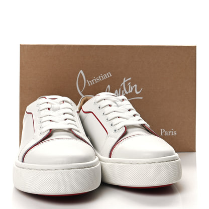 Christian Louboutin Calfskin Patent Vieirissima Flat Sneakers 40 White Loubi 9 of 9