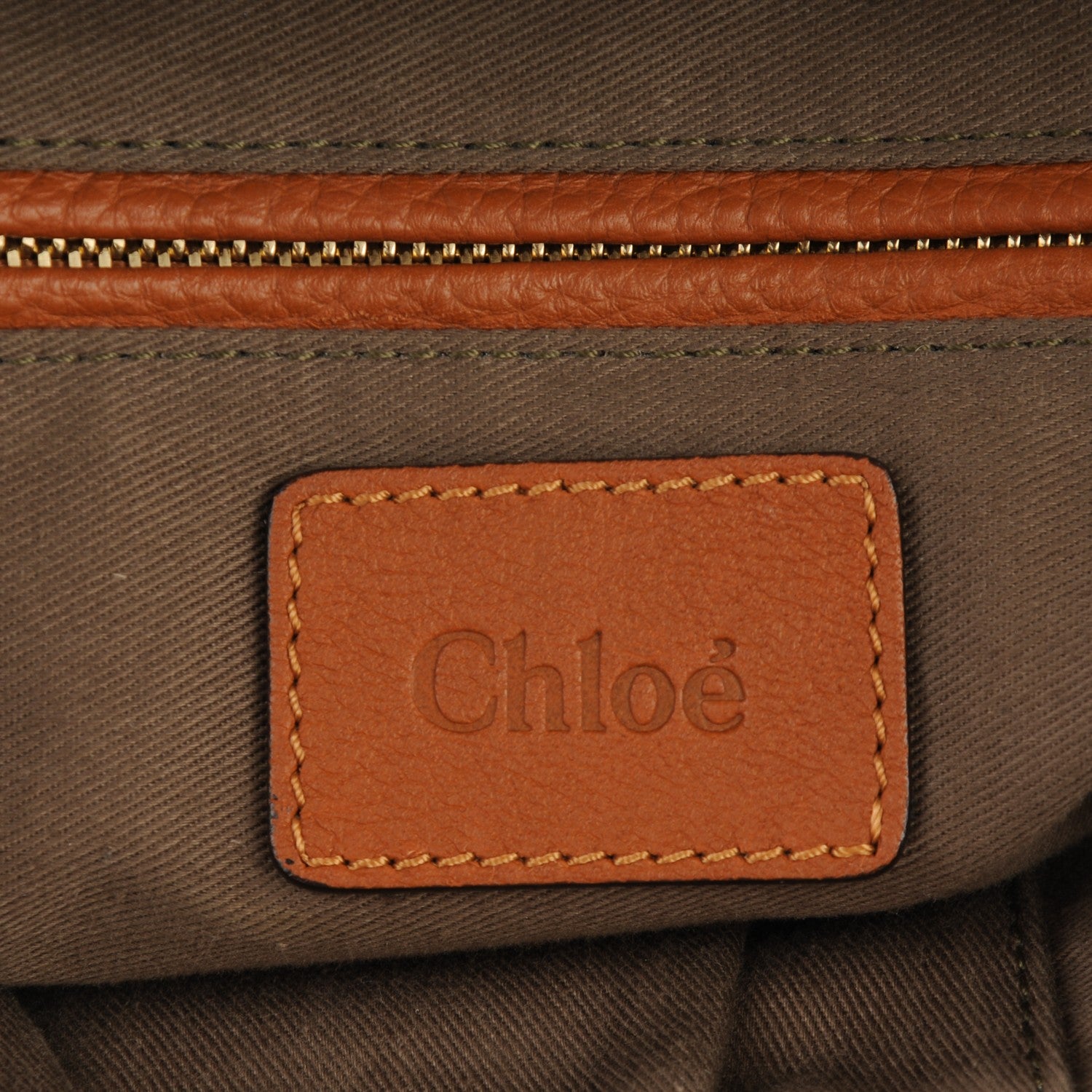 Chloe Calfskin Large Marcie Satchel Tan 7 of 9
