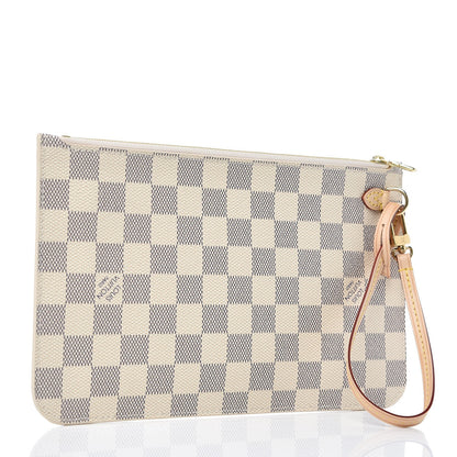 Louis Vuitton Damier Azur Neverfull MM GM Pochette 3 of 8