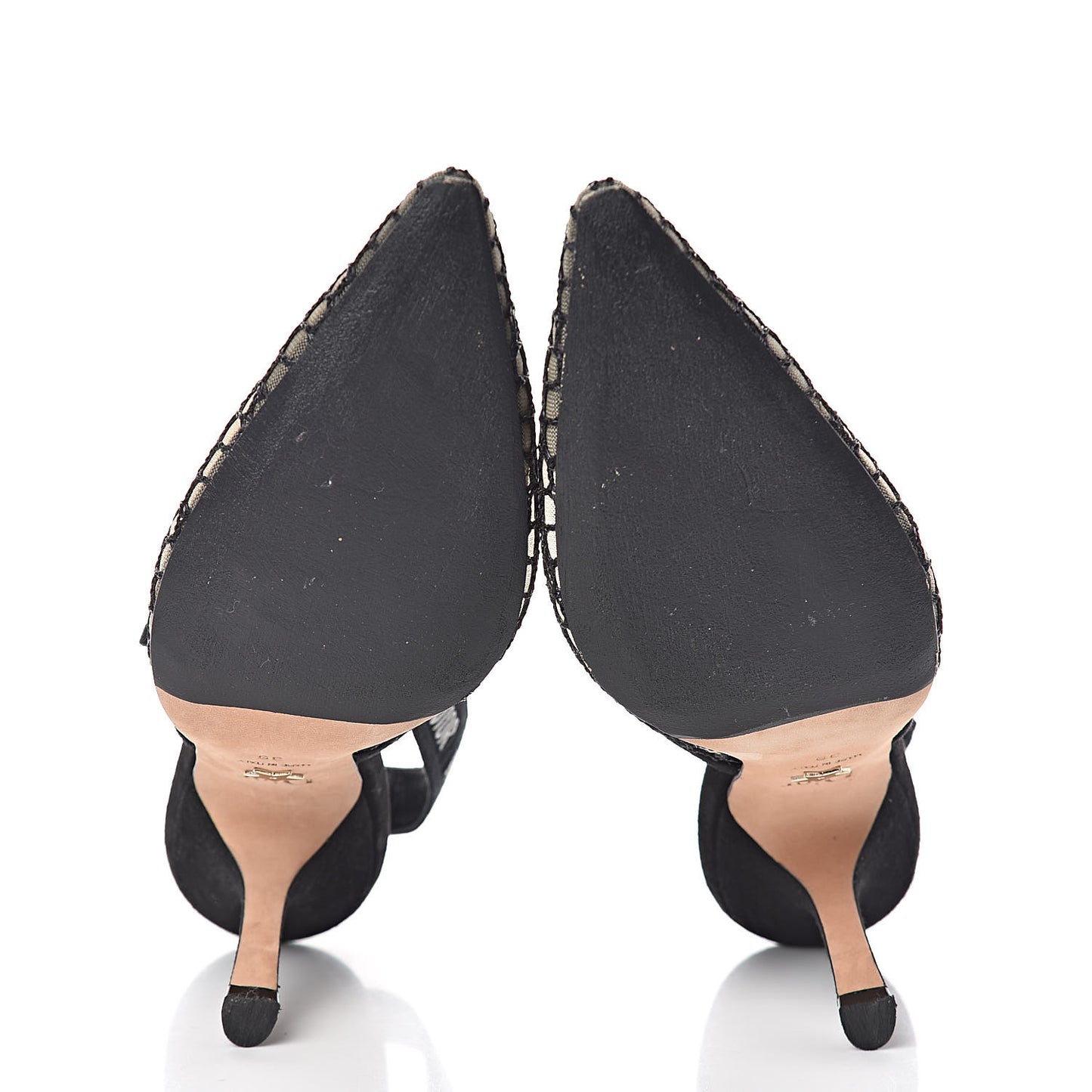 Resille Lambskin Ribbon J'Adior Slingback 100mm Pumps 39 Black