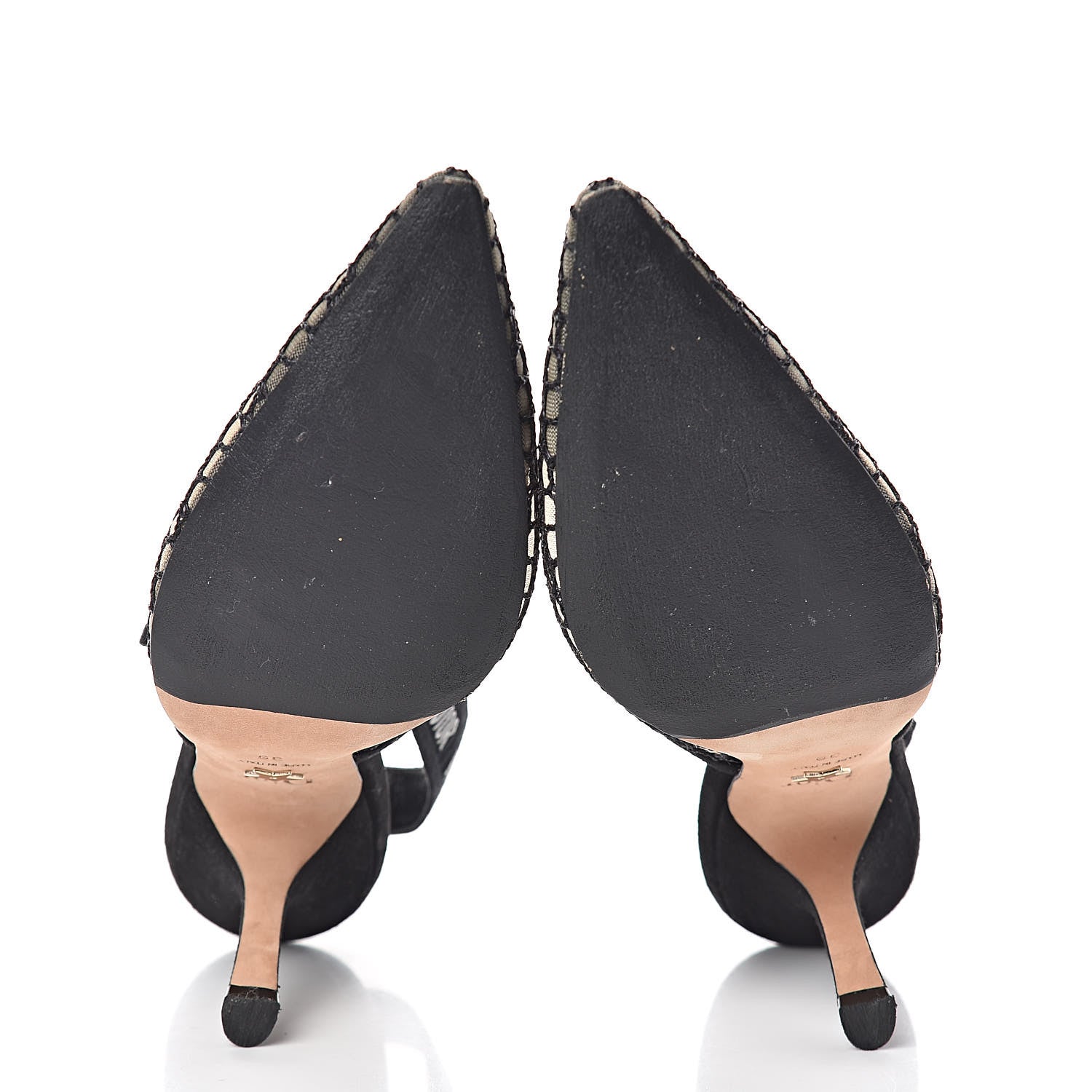 Christian Dior Resille Lambskin Ribbon J'Adior Slingback 100mm Pumps 39 Black 7 of 11