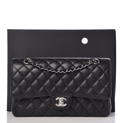 Chanel Caviar Quilted Medium Double Flap Black 9 of 9