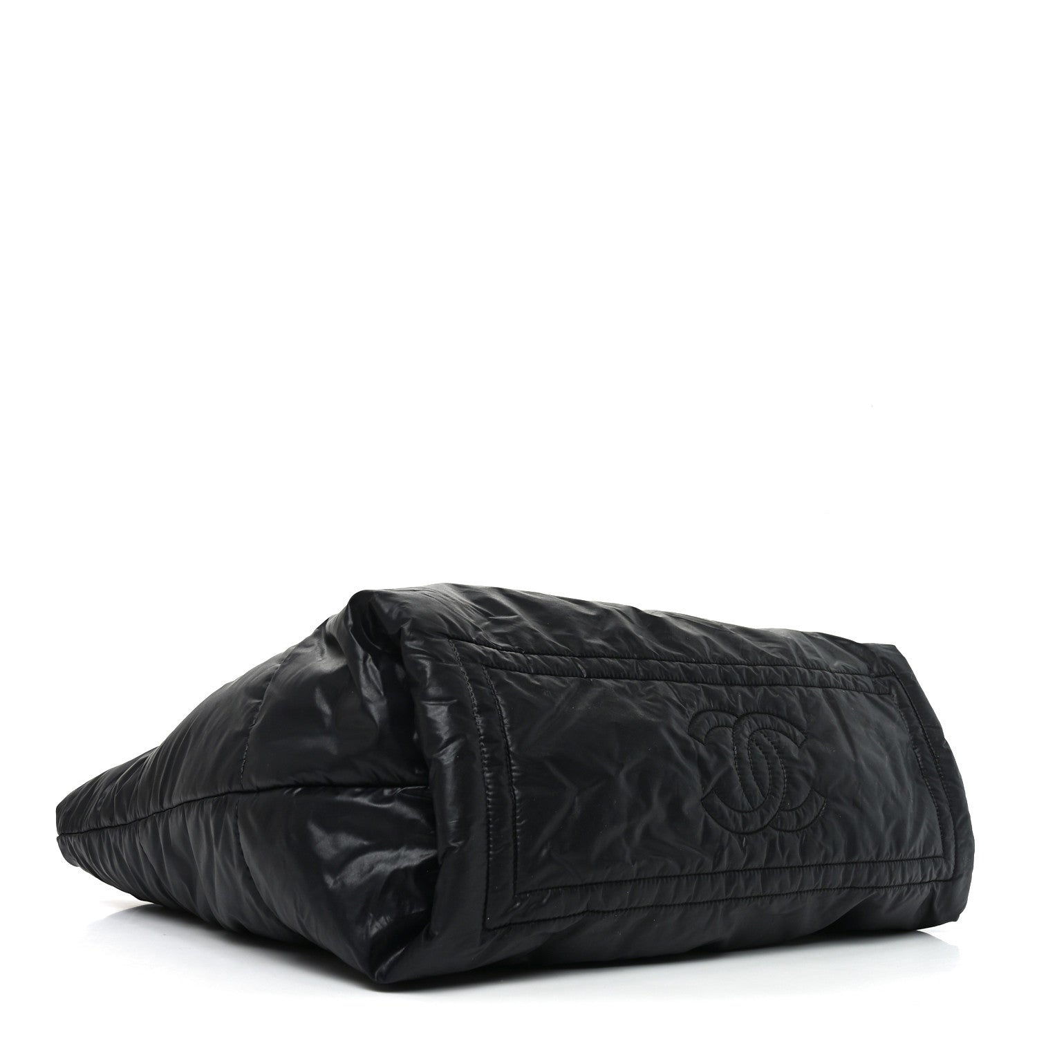Chanel Lambskin Quilted Medium Coco Cocoon Reversible Tote Black 4 of 14