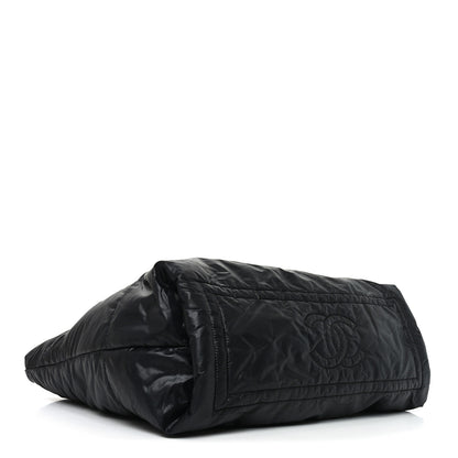 Chanel Lambskin Quilted Medium Coco Cocoon Reversible Tote Black 4 of 14