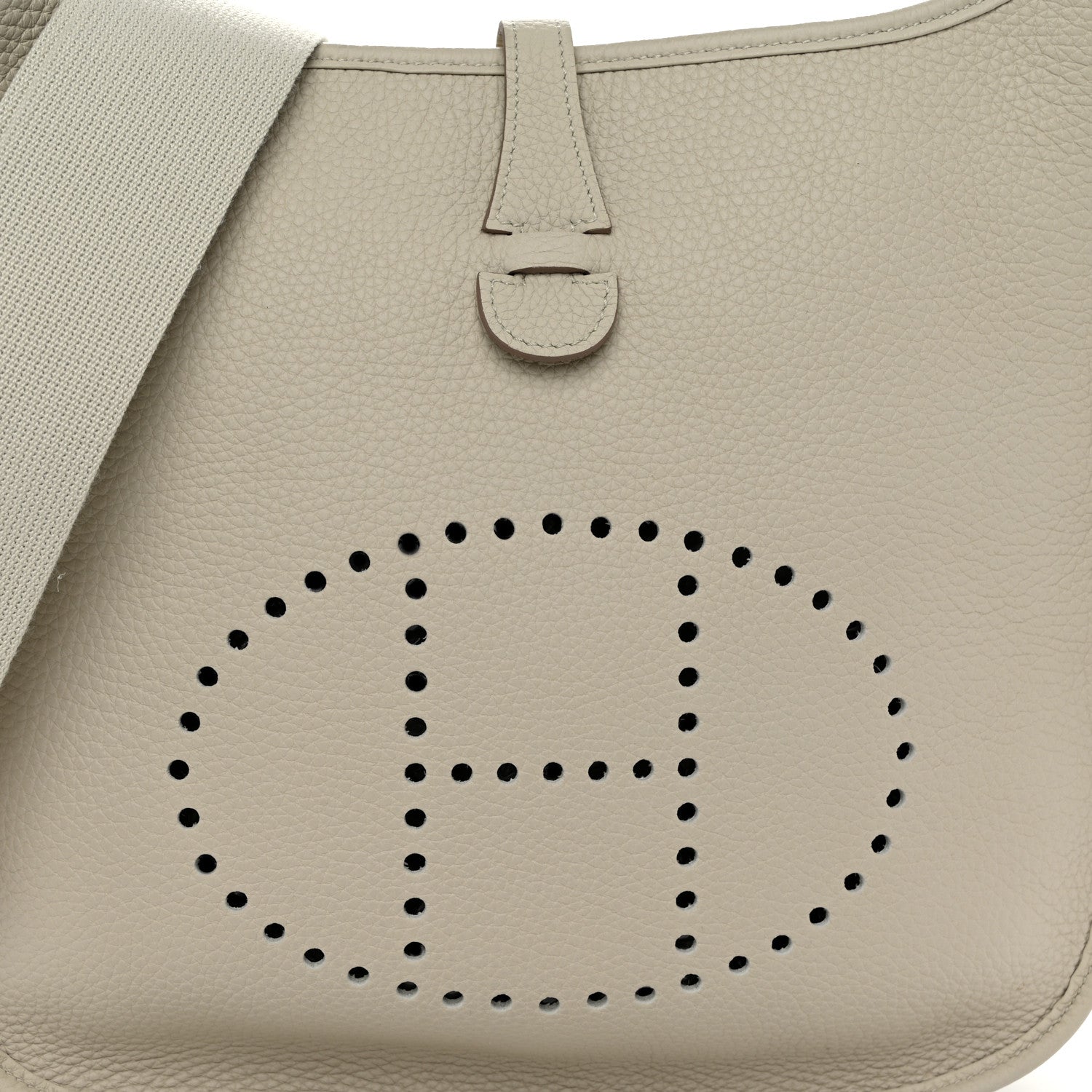 Hermes Taurillon Clemence Evelyne III PM Gris Perle 8 of 10