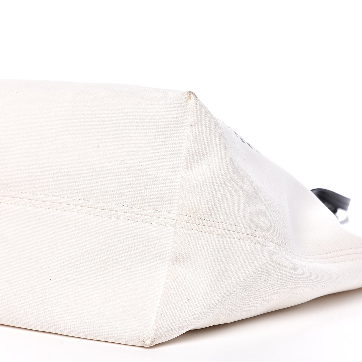 Canvas Logo Tote Black White