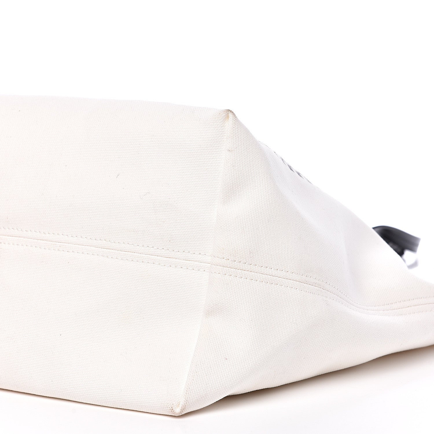 Versace Canvas Logo Tote Black White 7 of 17