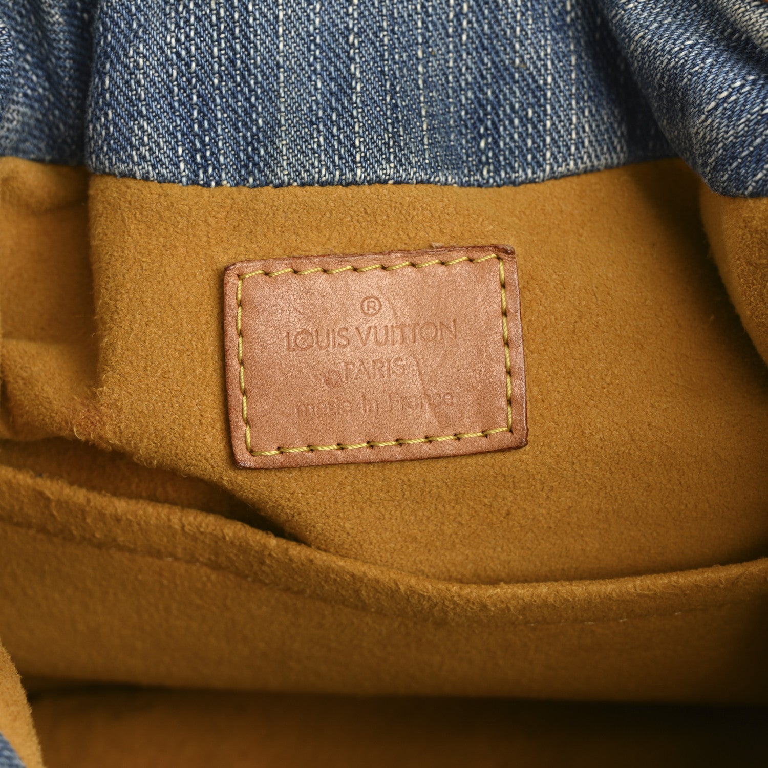 Louis Vuitton Monogram Denim Pleaty Blue 6 of 16