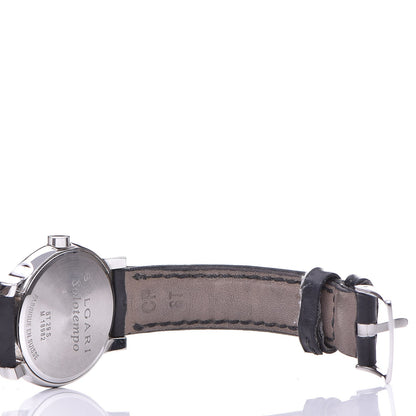 Bulgari Stainless Steel Calfskin 29mm Solotempo Quartz Watch Black 7 of 8