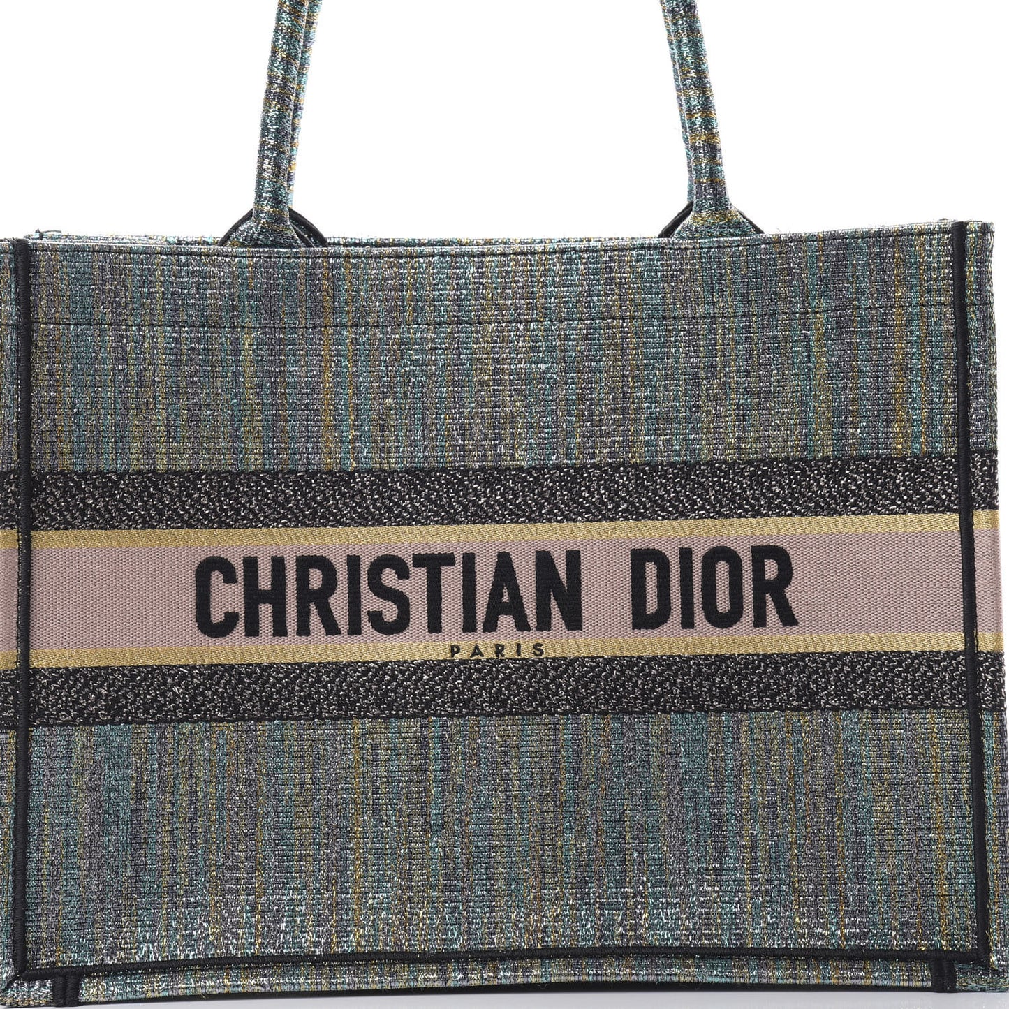 Metallic Toile Medium Middle East Rose Gold Book Tote