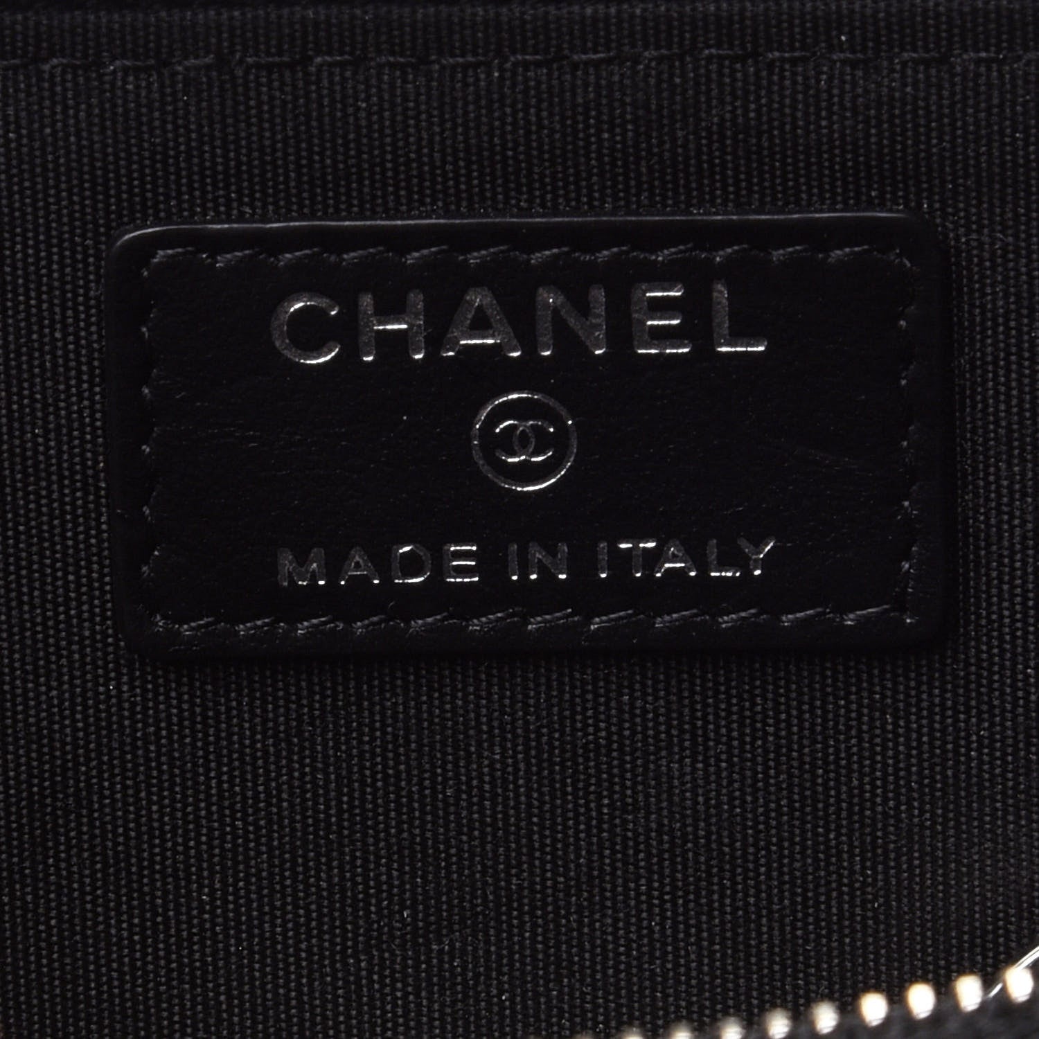 Chanel Caviar Camellia Embossed Key Holder Case Black 6 of 9