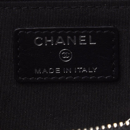 Chanel Caviar Camellia Embossed Key Holder Case Black 6 of 9