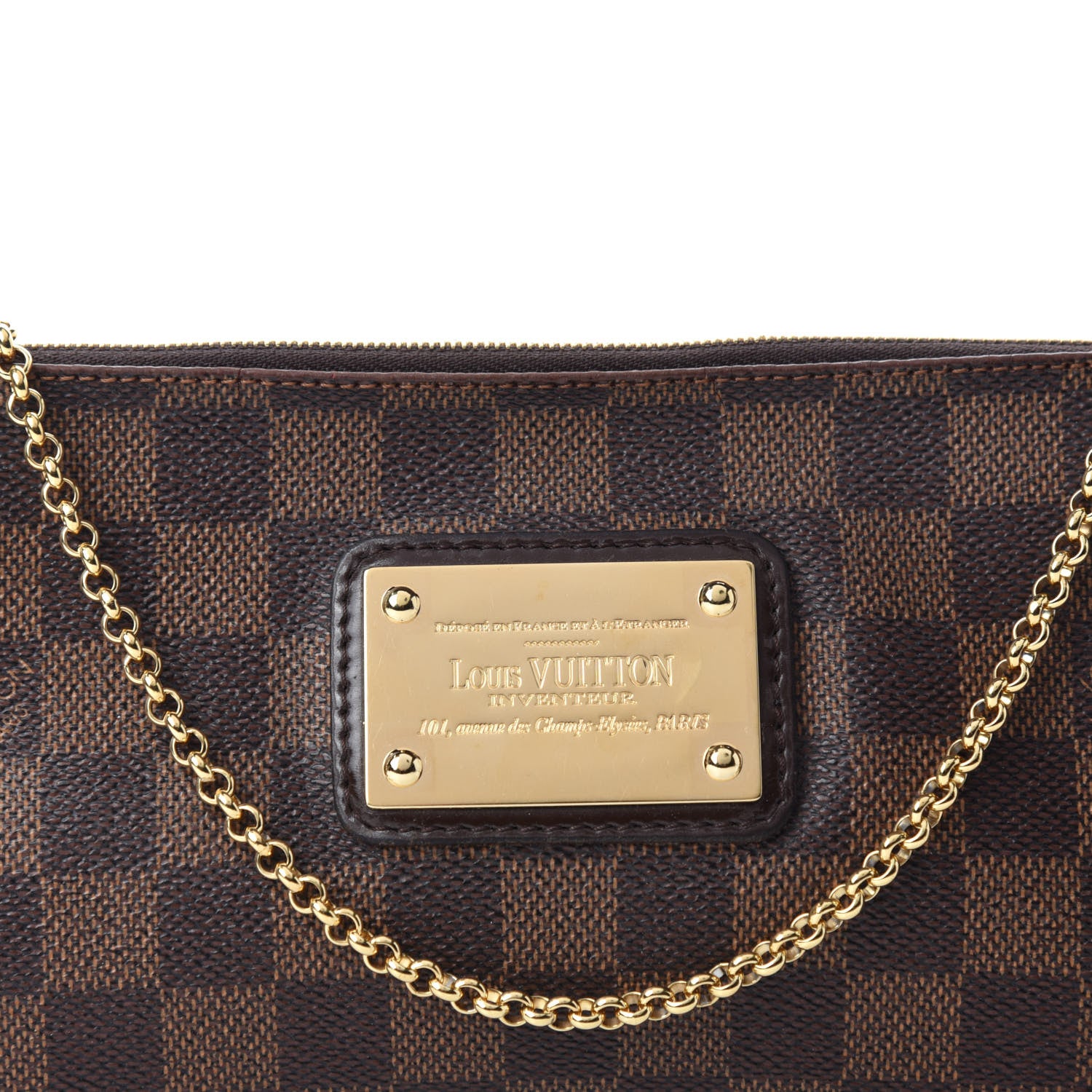 Louis Vuitton Damier Ebene Eva Clutch 15 of 15