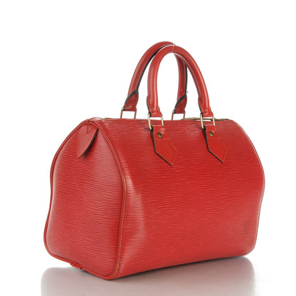 Louis Vuitton Epi Speedy 25 Castillan Red 3 of 11