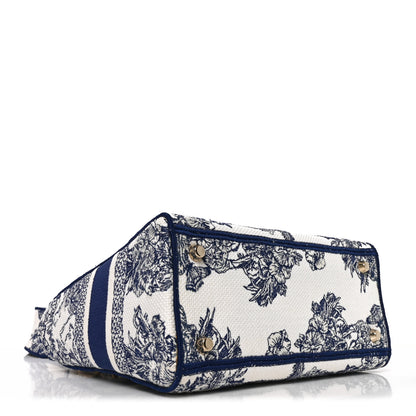 Christian Dior Canvas Reverse Embroidered Rêve d'Infini Medium Lady D-Lite Blue Multicolor 4 of 9