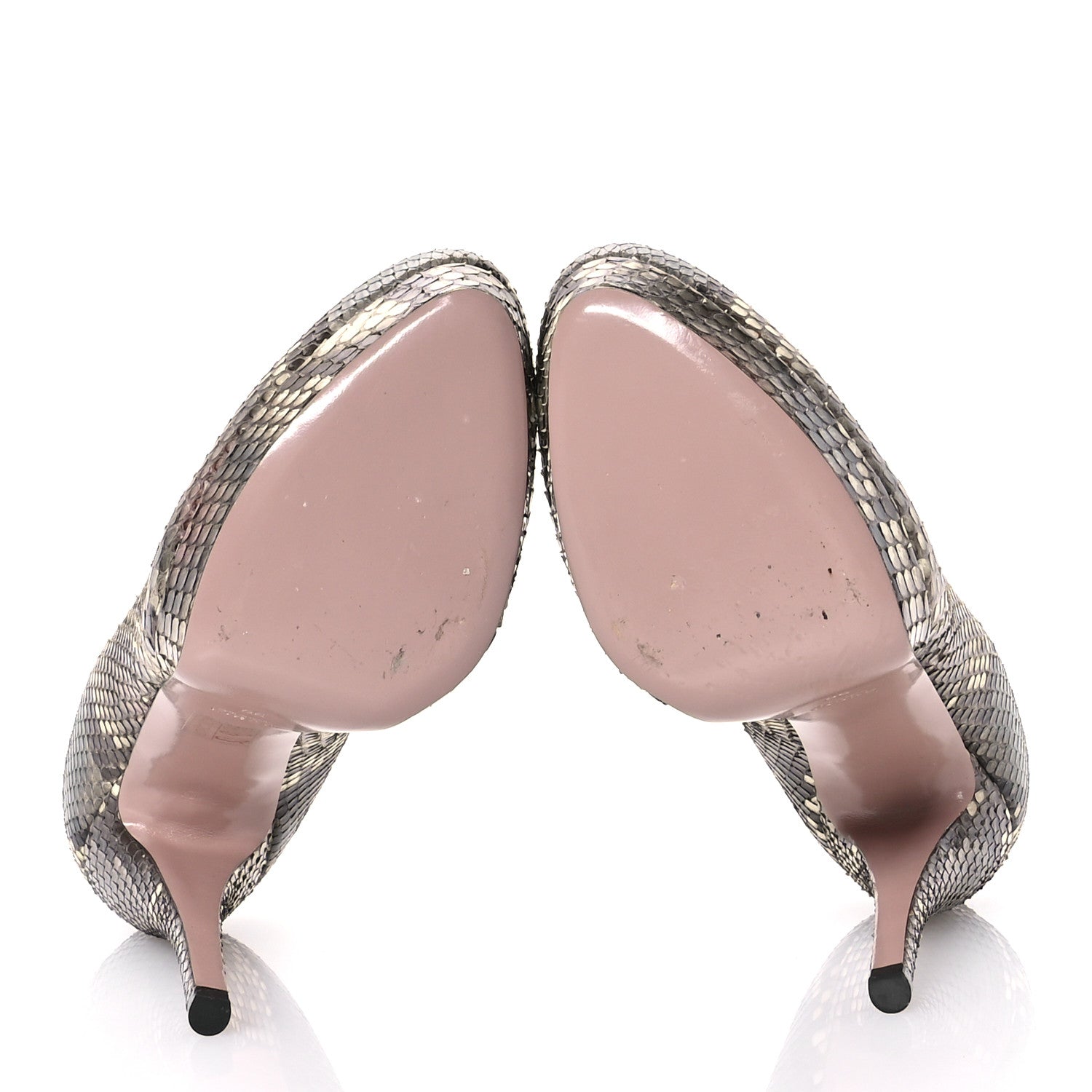 Gucci Snakeskin Platform Pumps 39 6 of 8