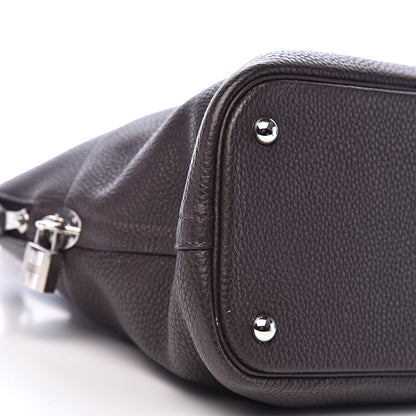 Hermes Taurillon Clemence Bolide 35 Chocolate 10 of 16