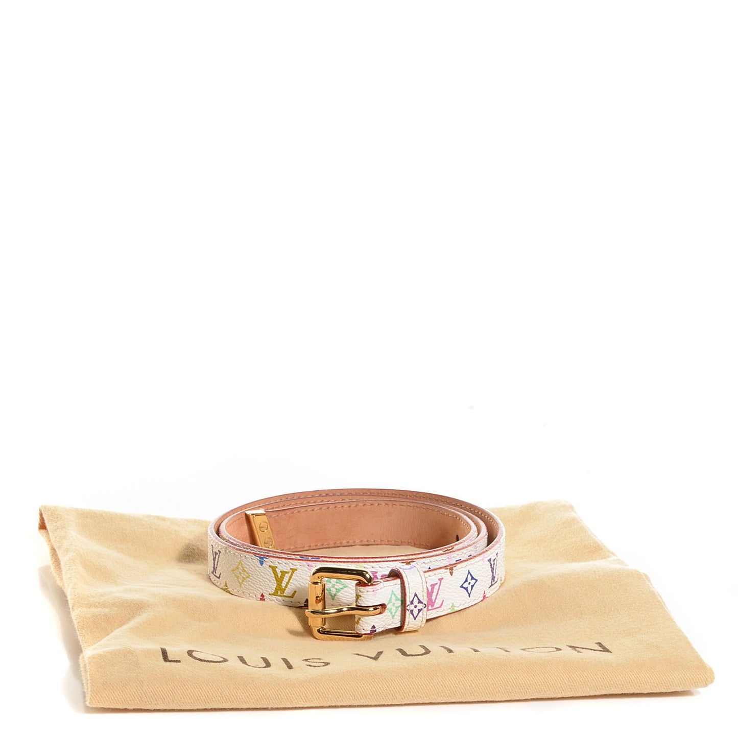 Monogram Multicolor Belt 80 32 White
