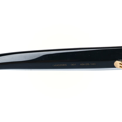 Gucci Acetate Crystal Star Round Frame Sunglasses GG0208S Black 7 of 8