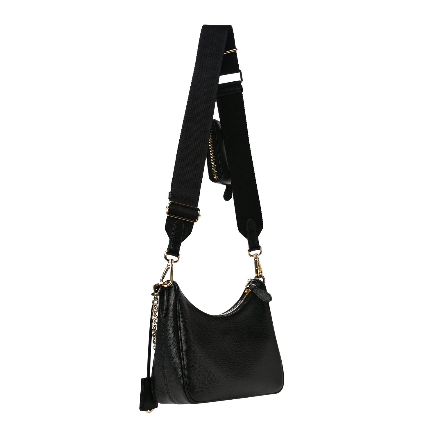 Prada Saffiano Lux Re-Edition 2005 Shoulder Bag Black 3 of 13