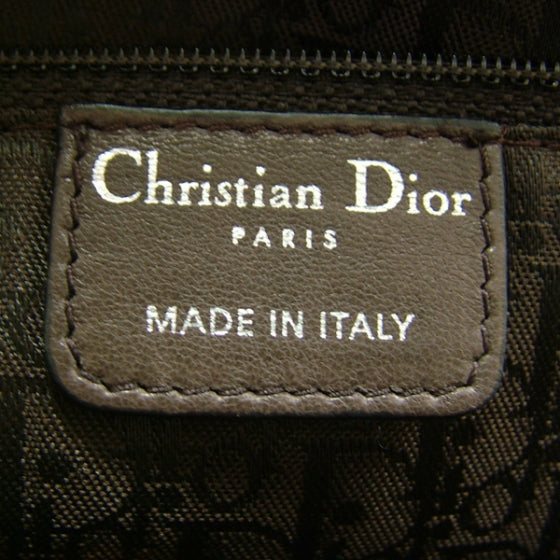Christian Dior Patent Croc Gaucho Sports Tote Black 9 of 11