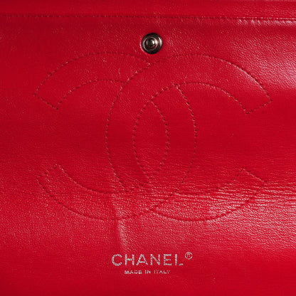 Chanel Patent Quilted Jumbo Double Flap Dark Red 7 of 9