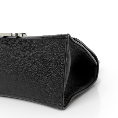 Balenciaga Grained Calfskin Small Hourglass Top Handle Bag Black 10 of 10