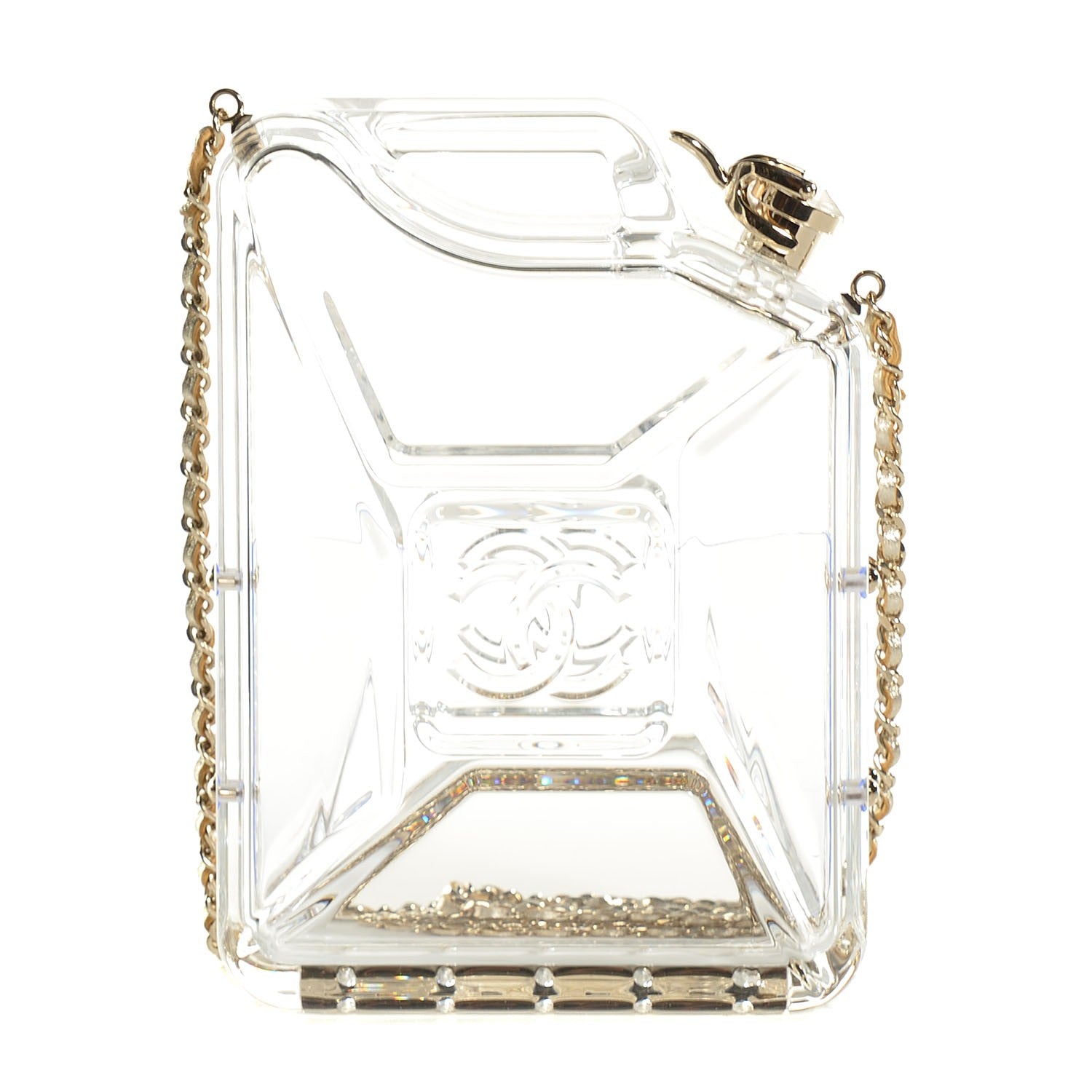 Chanel Plexiglass Dubai by Night Gas Tank Clutch 1 of 7