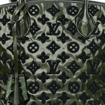Louis Vuitton Patent Lambskin Fascination Lockit Vert Fonce 7 of 9